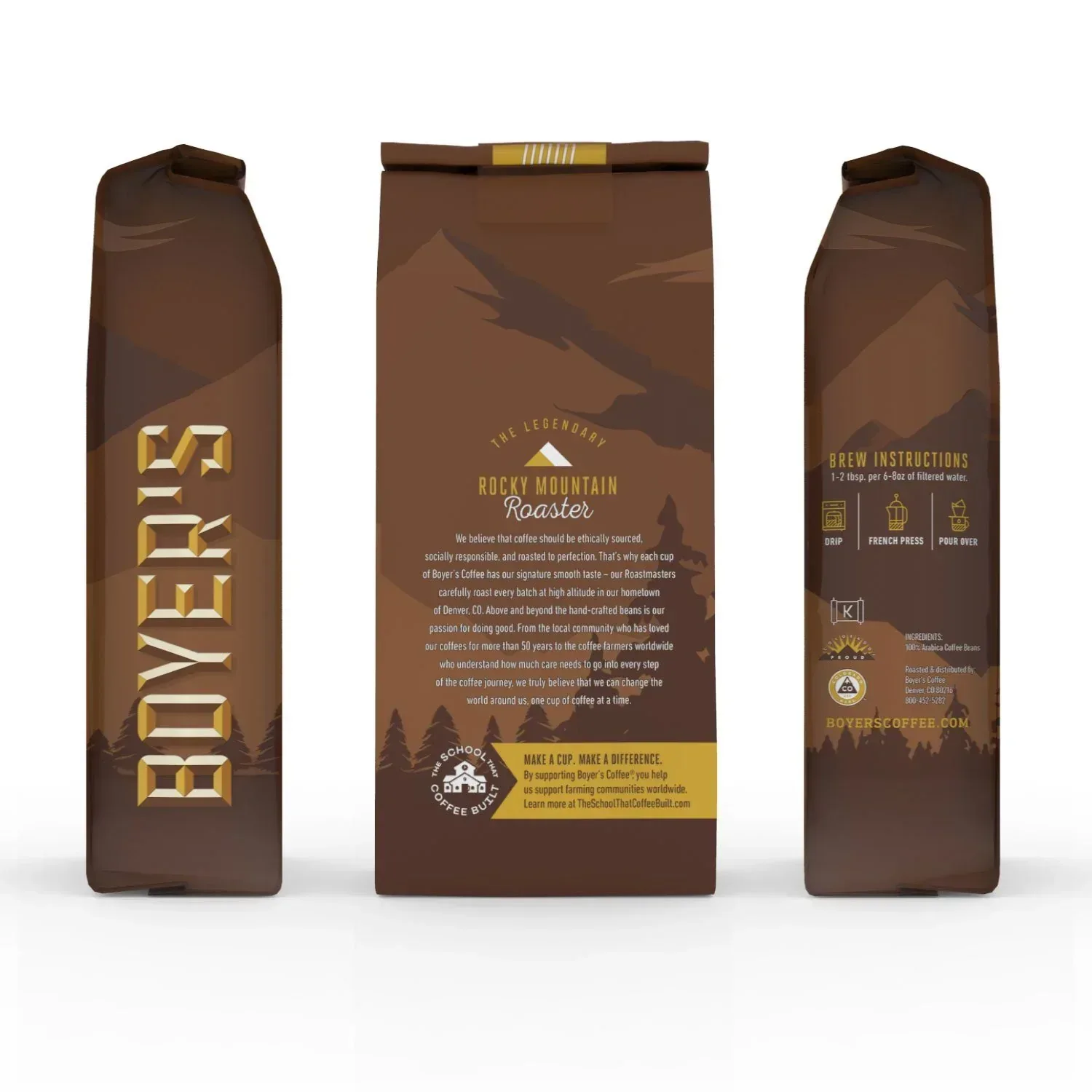 Boyer's Coffee Espresso Whole Bean, 36 oz. - Image 2