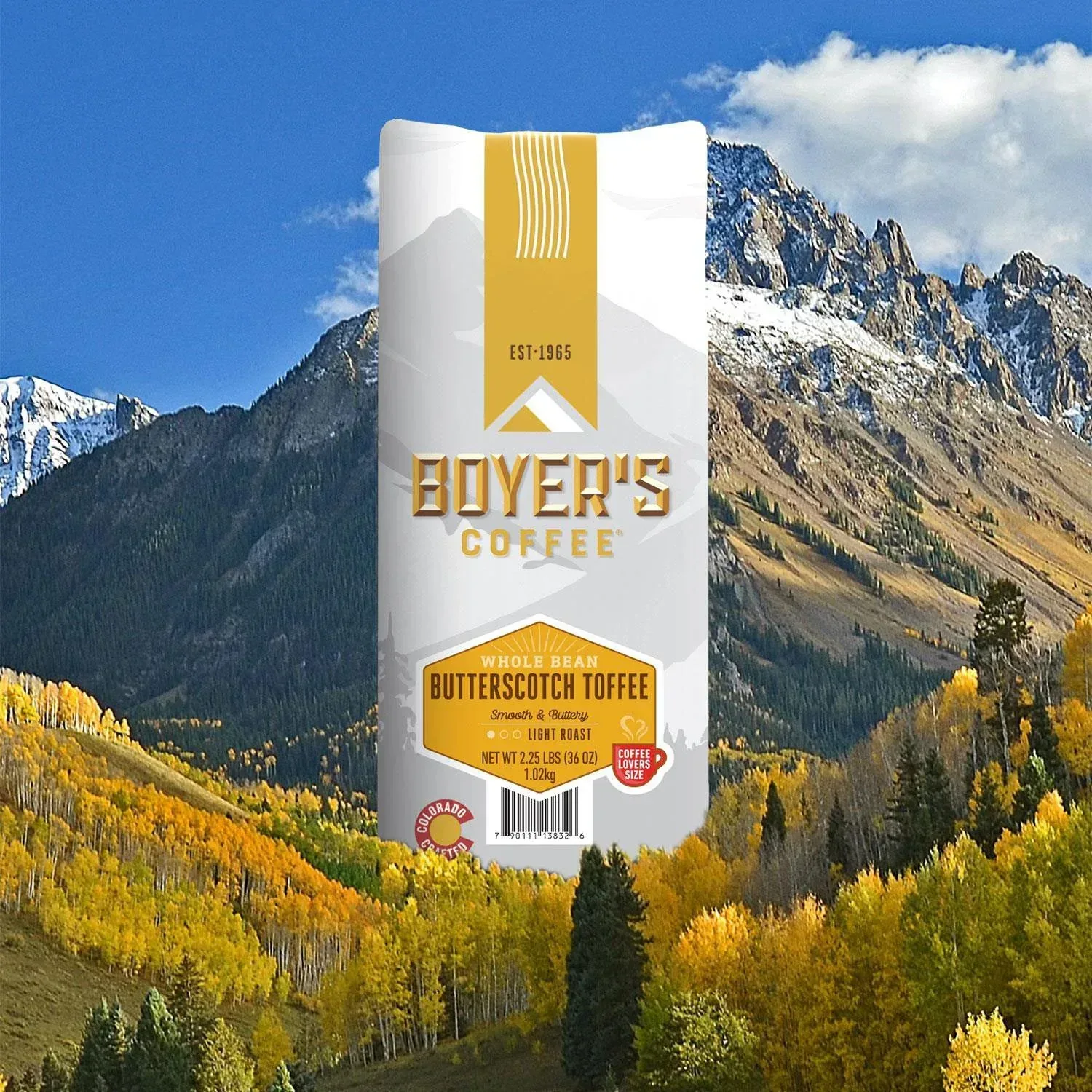 Boyer's Coffee Light Roast Whole Bean, Butterscotch Toffee, 36 oz. - Image 5