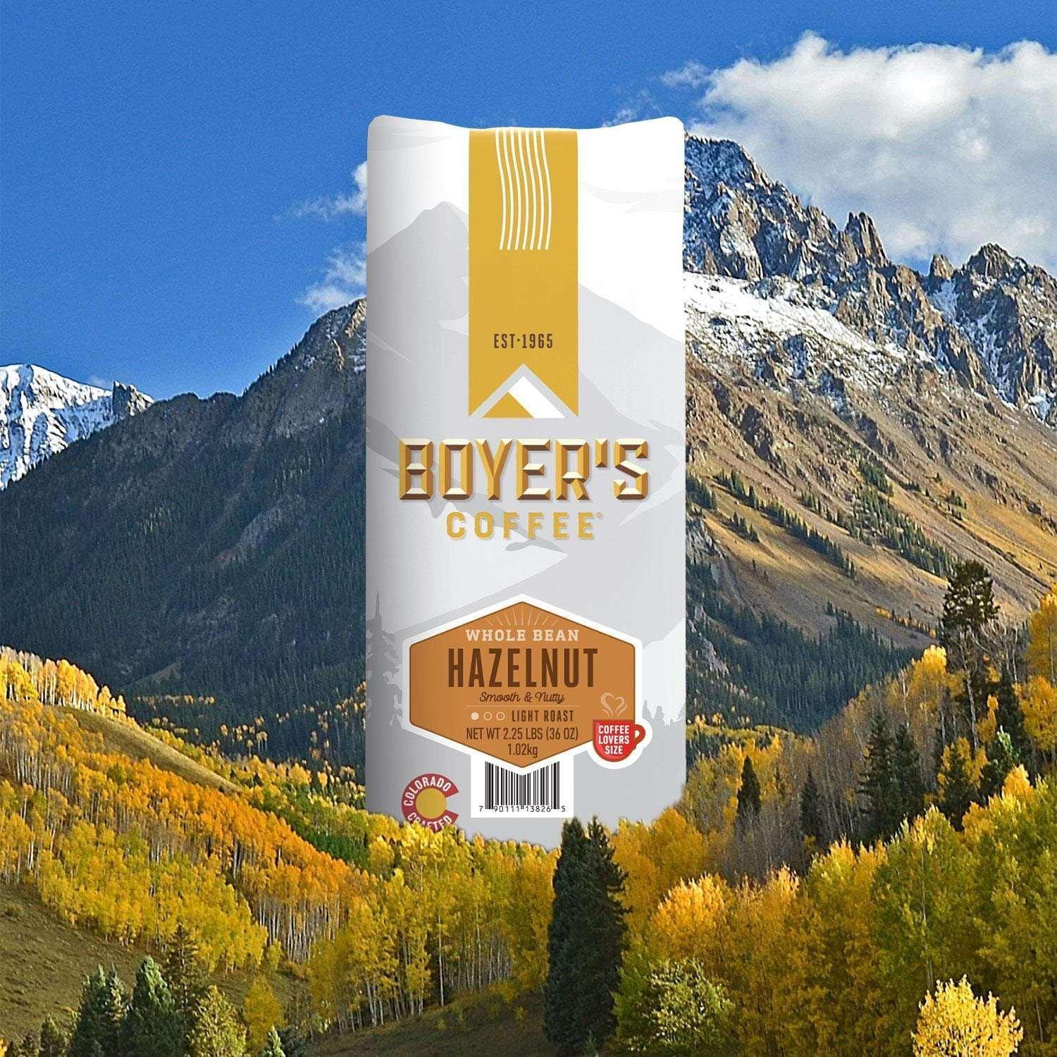Boyer's Coffee Light Roast Whole Bean, Hazelnut, 36 oz. - Image 5