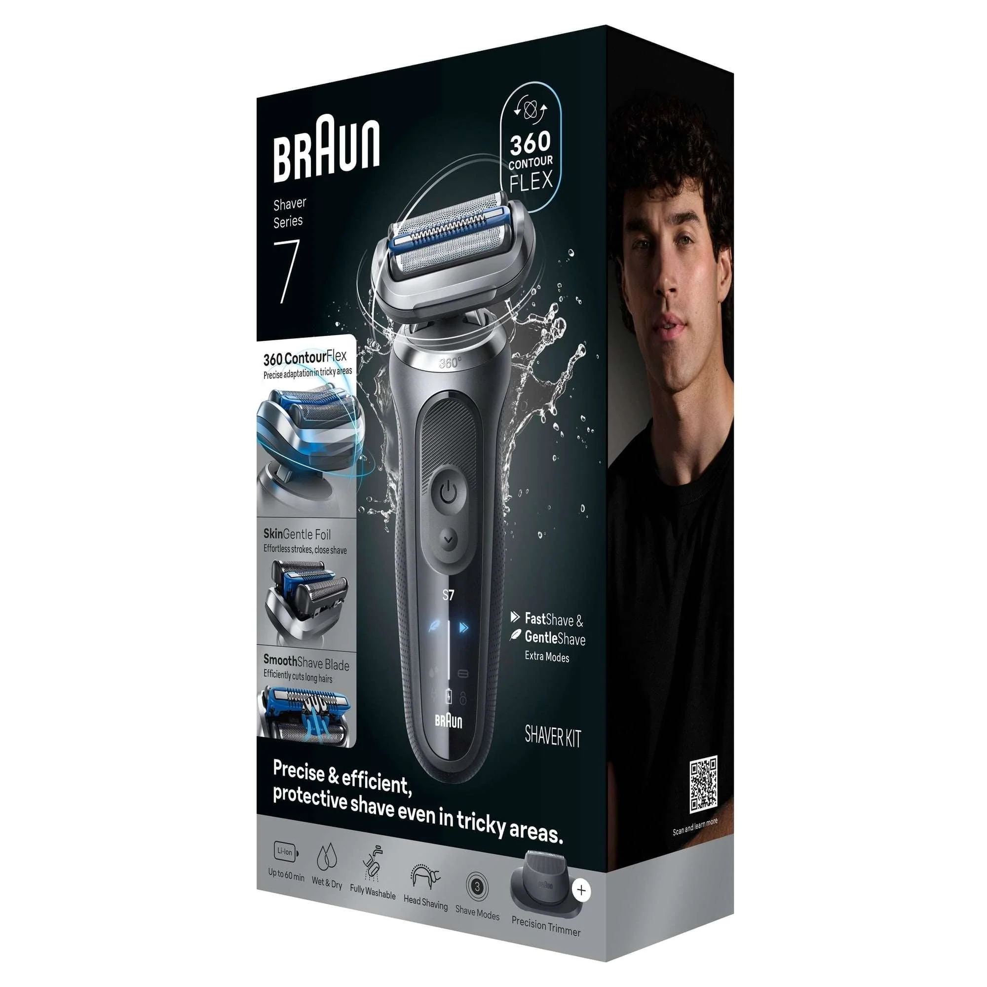 Braun Electric Shaver, Series 7 7120s with Precision Trimmer - Image 12