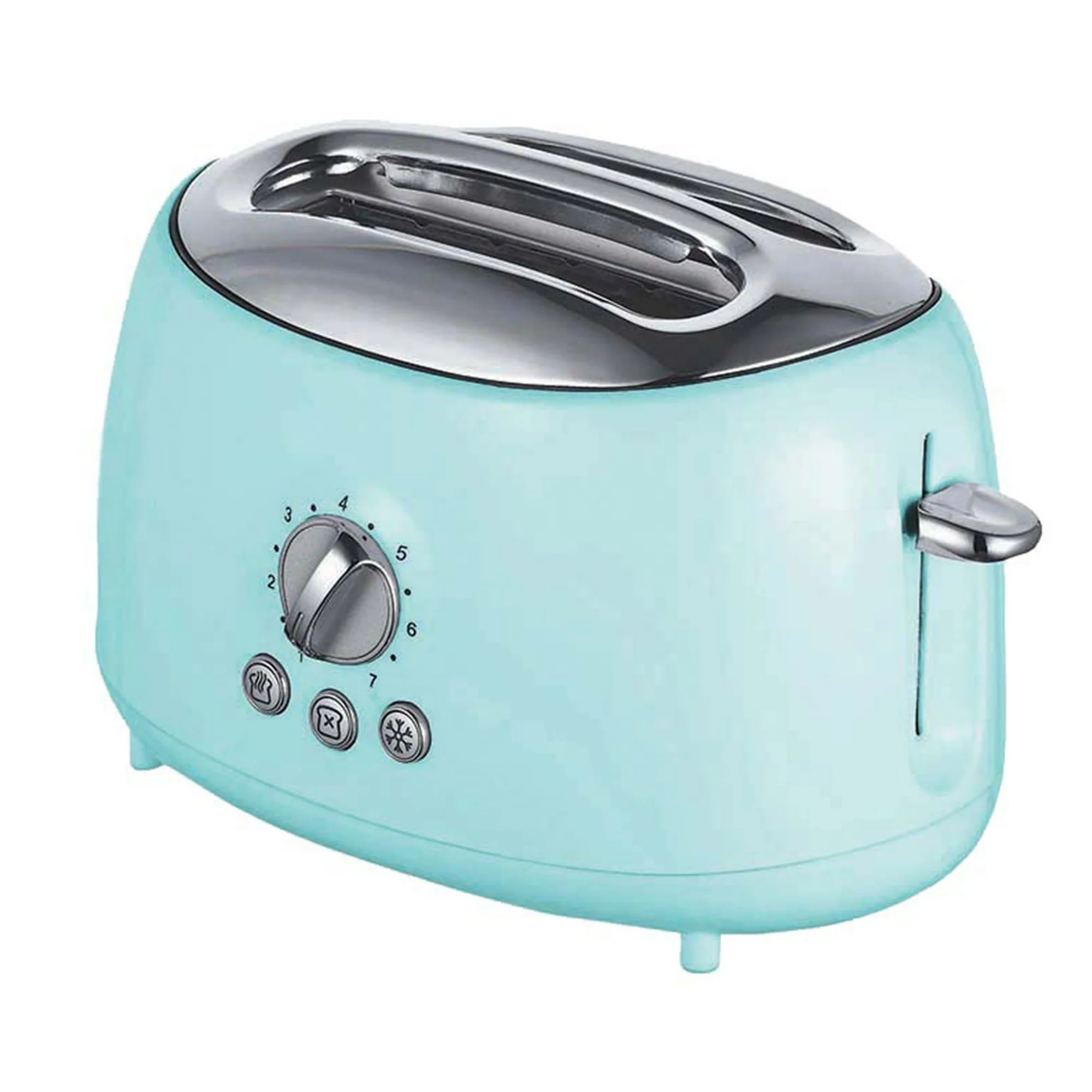 Brentwood Cool-Touch 2-Slice Retro Toaster with Extra-Wide Slots (Blue) - Image 6