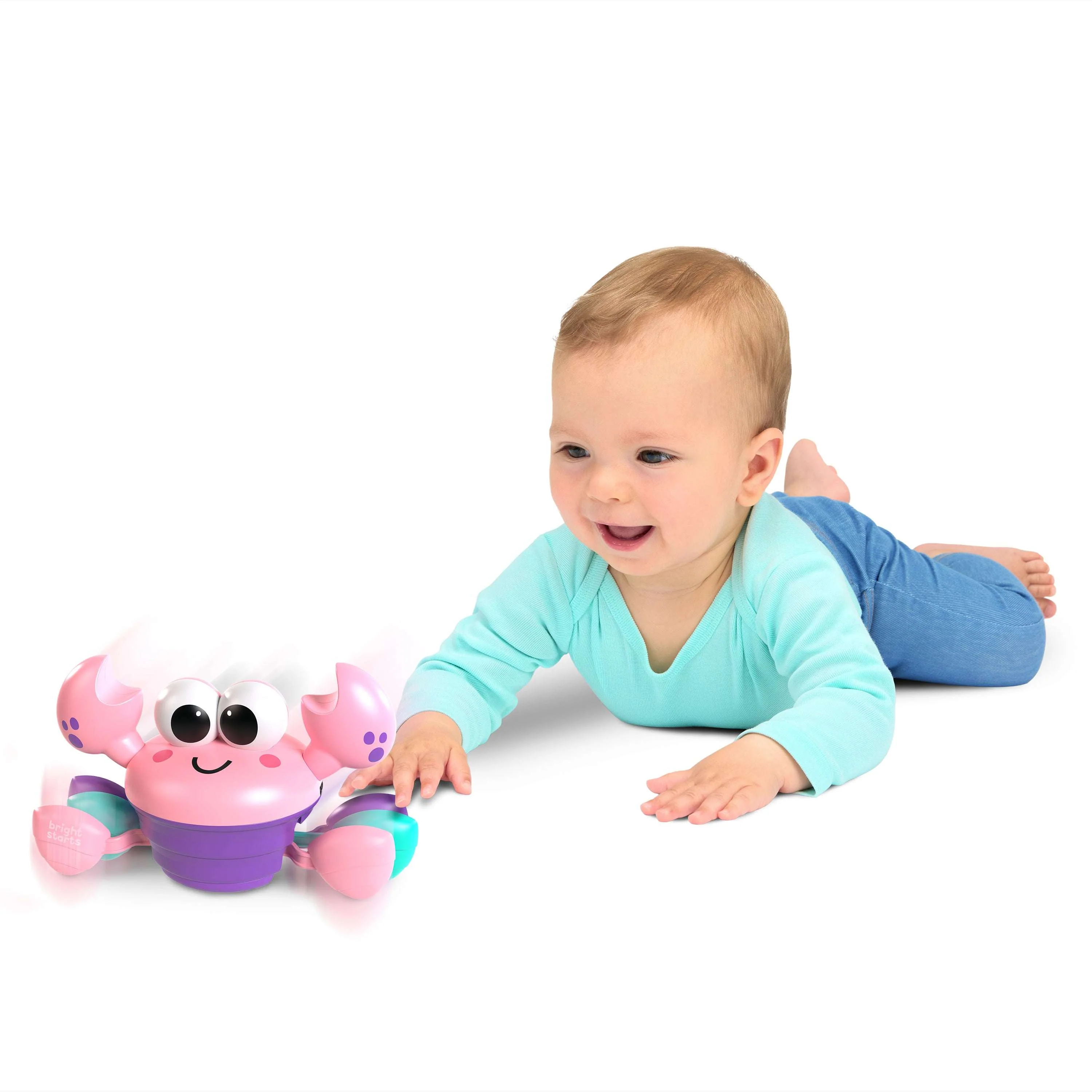 Bright Starts Rockin’ Crawling Crab - Pink - Image 2