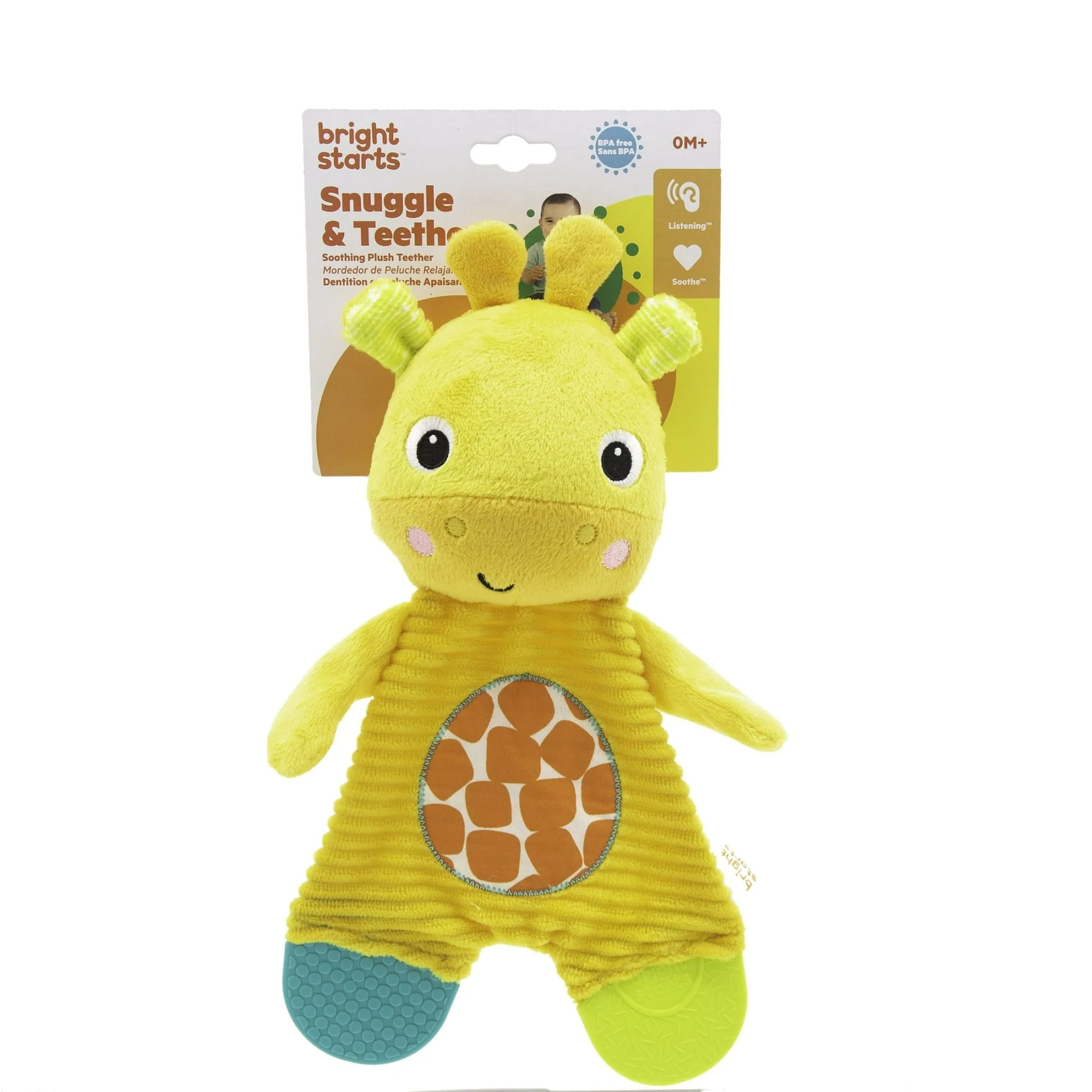 Bright Starts Snuggle & Teethe Plush Teether - Unisex, Ages Newborn + - Image 12