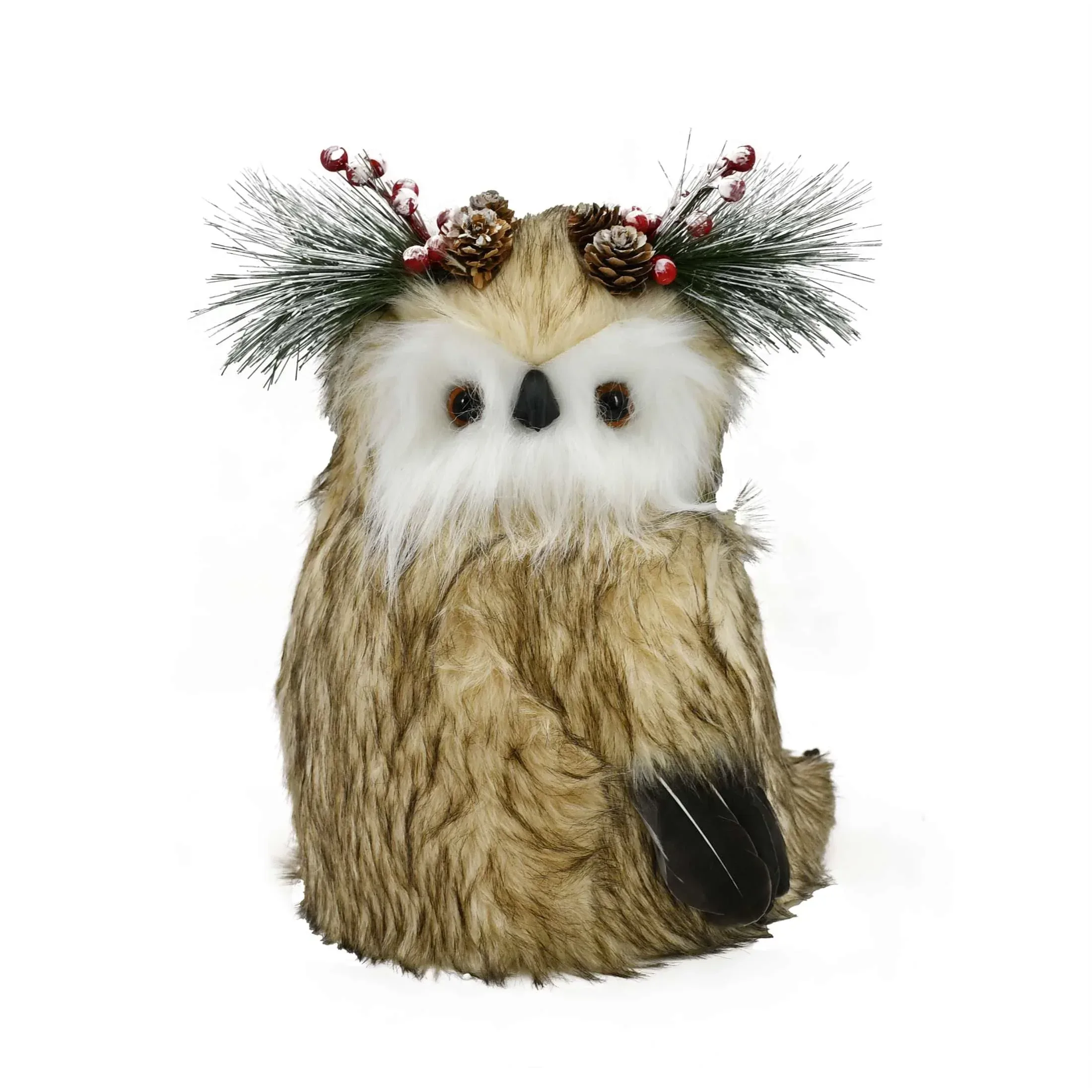 Brown Owl Christmas Tree Topper, 11.4 in, by Holiday Time - Image 3