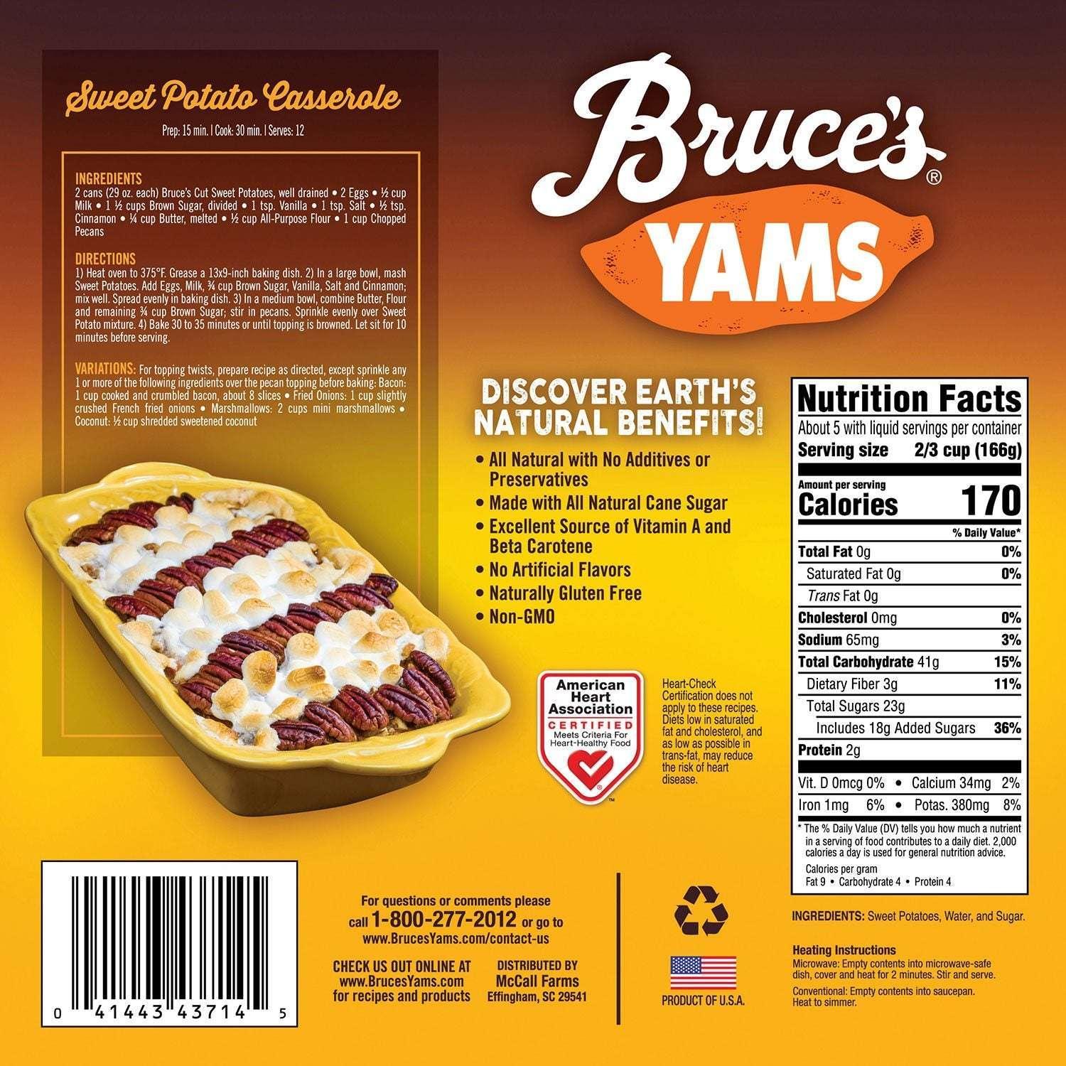 Bruce's Cut Yams, 29 oz., 4 pk. - Image 6