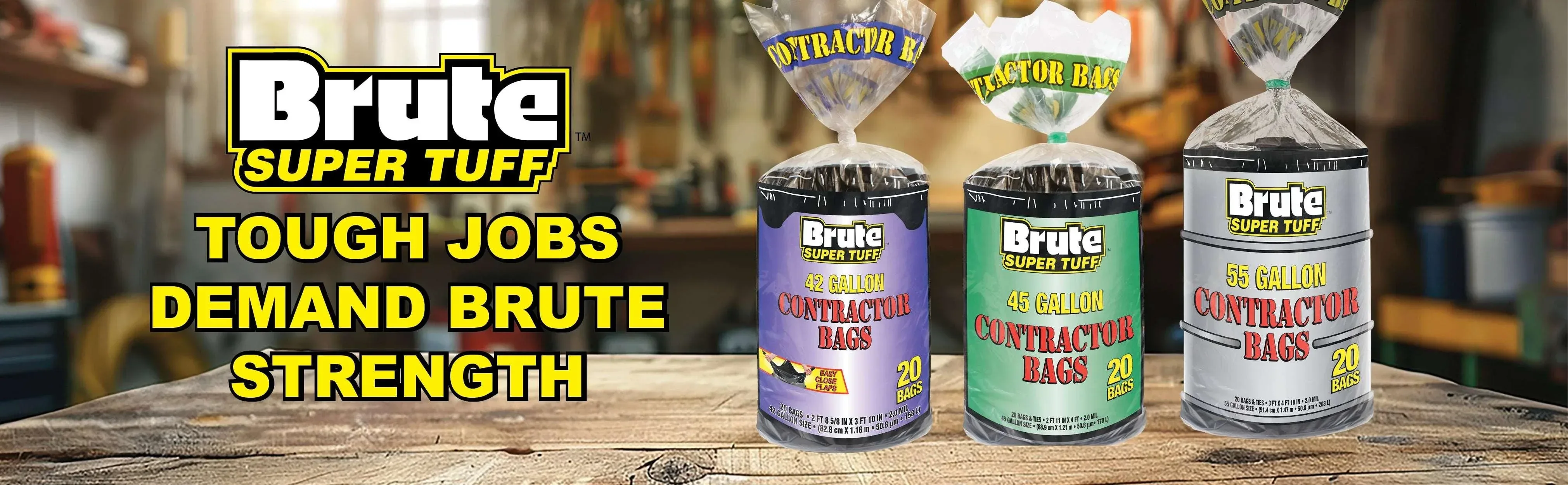 Brute Super Tuff® Contractor Bags, 55 Gallon, 20 Bags (Twist Tie) - Image 3