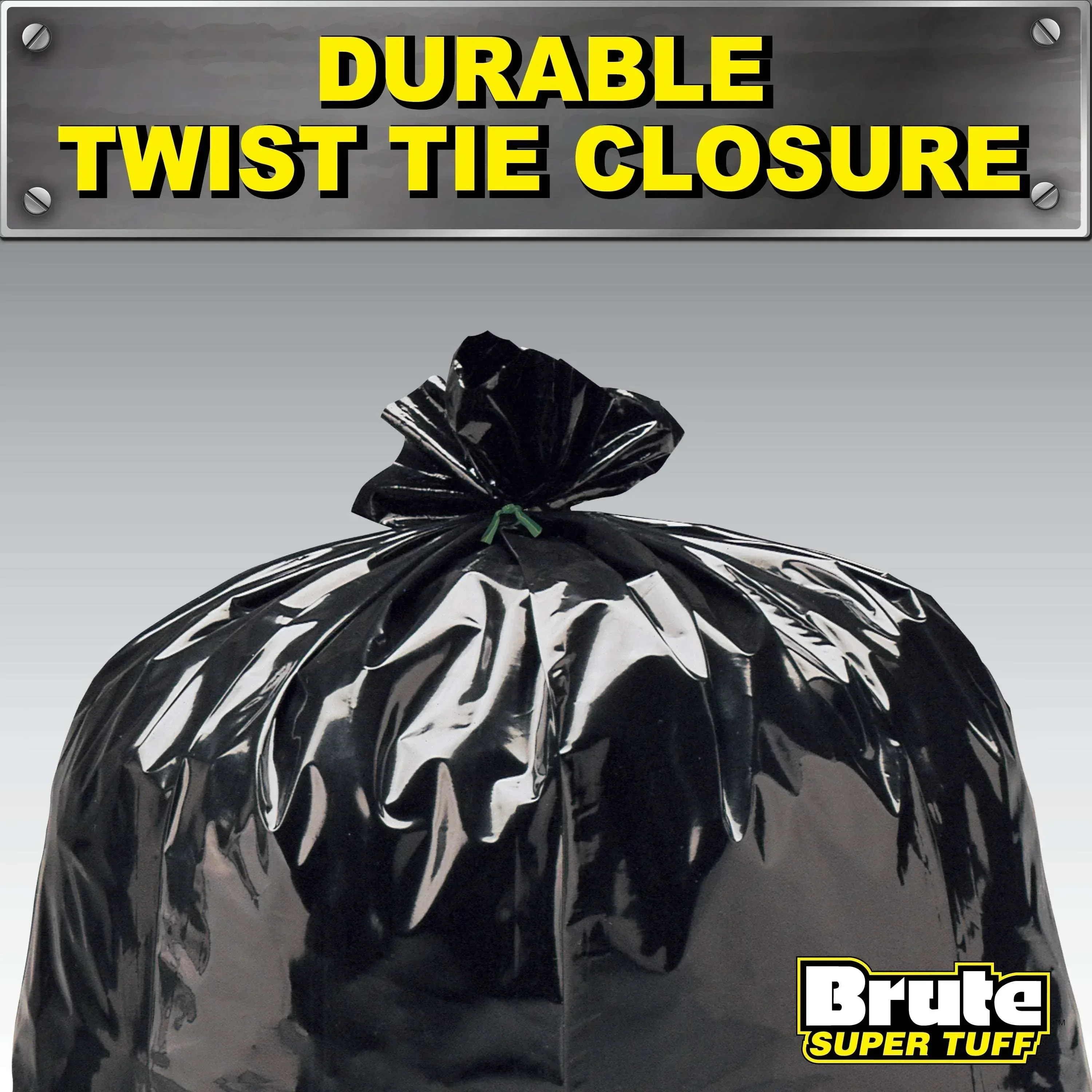 Brute Super Tuff® Contractor Bags, 55 Gallon, 20 Bags (Twist Tie) - Image 6