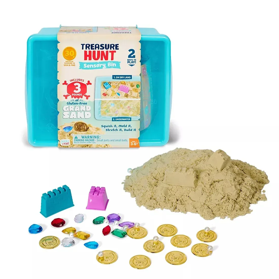 Buffalo Games Chuckle & Roar Grand Sand Treasure Hunt Sensory Bin