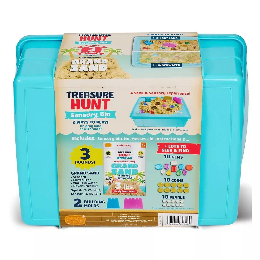 Buffalo Games Chuckle & Roar Grand Sand Treasure Hunt Sensory Bin - Image 2
