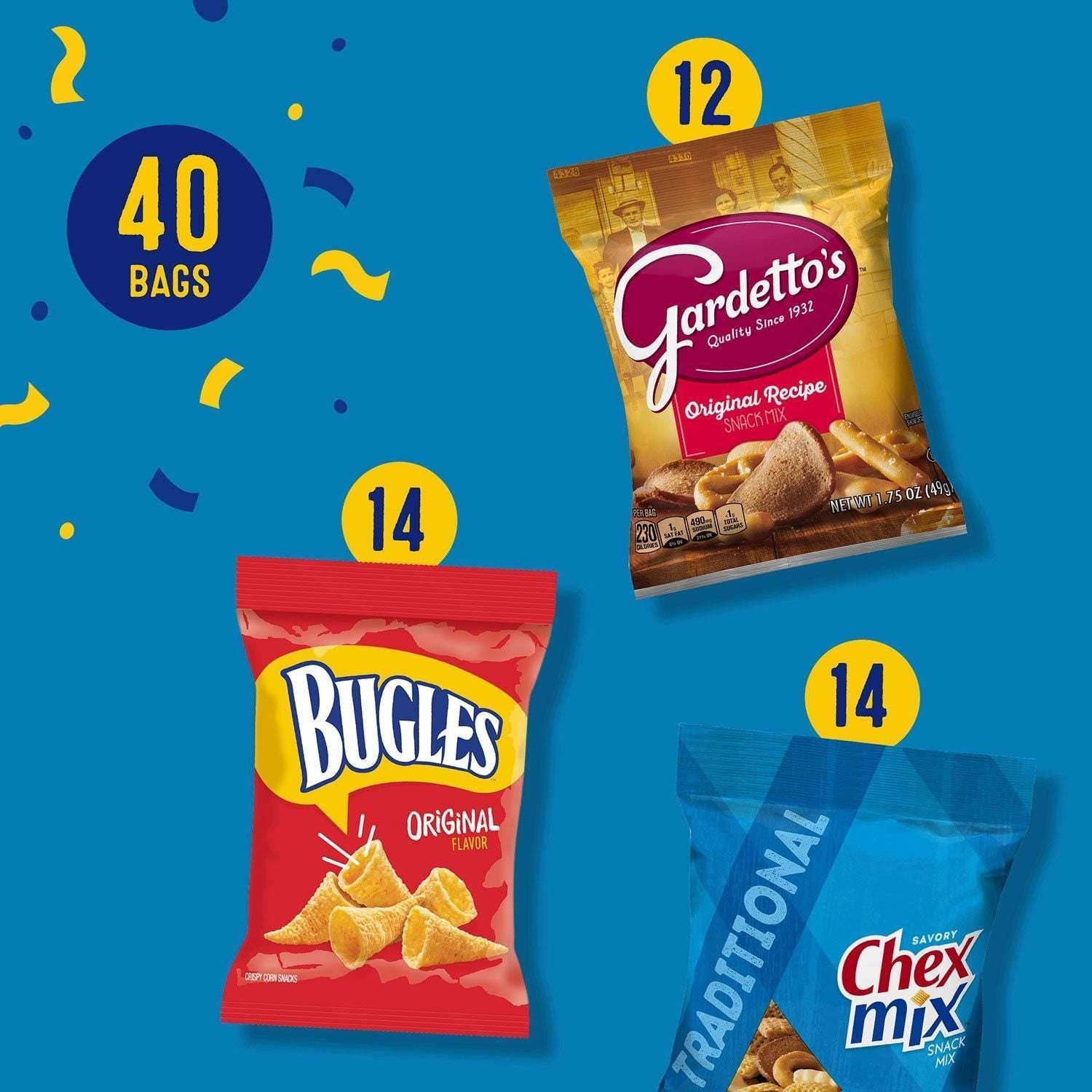 Bugles, Chex Mix & Gardetto Variety Pack Snacks, 40 pk. - Image 4