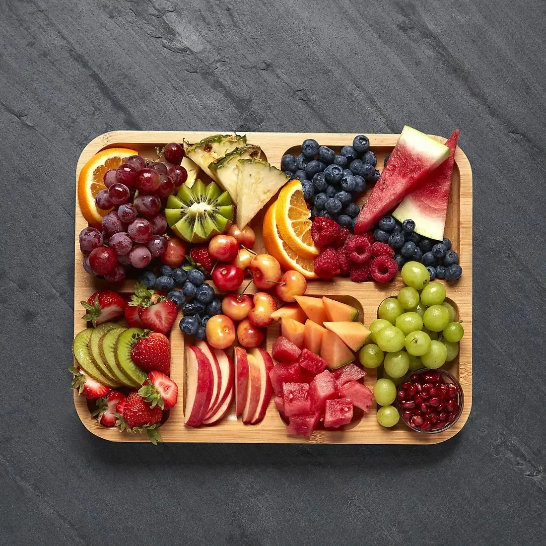 Build-A-Board 12"x16" Bamboo Cutting Board with Cheese Knives - Image 5