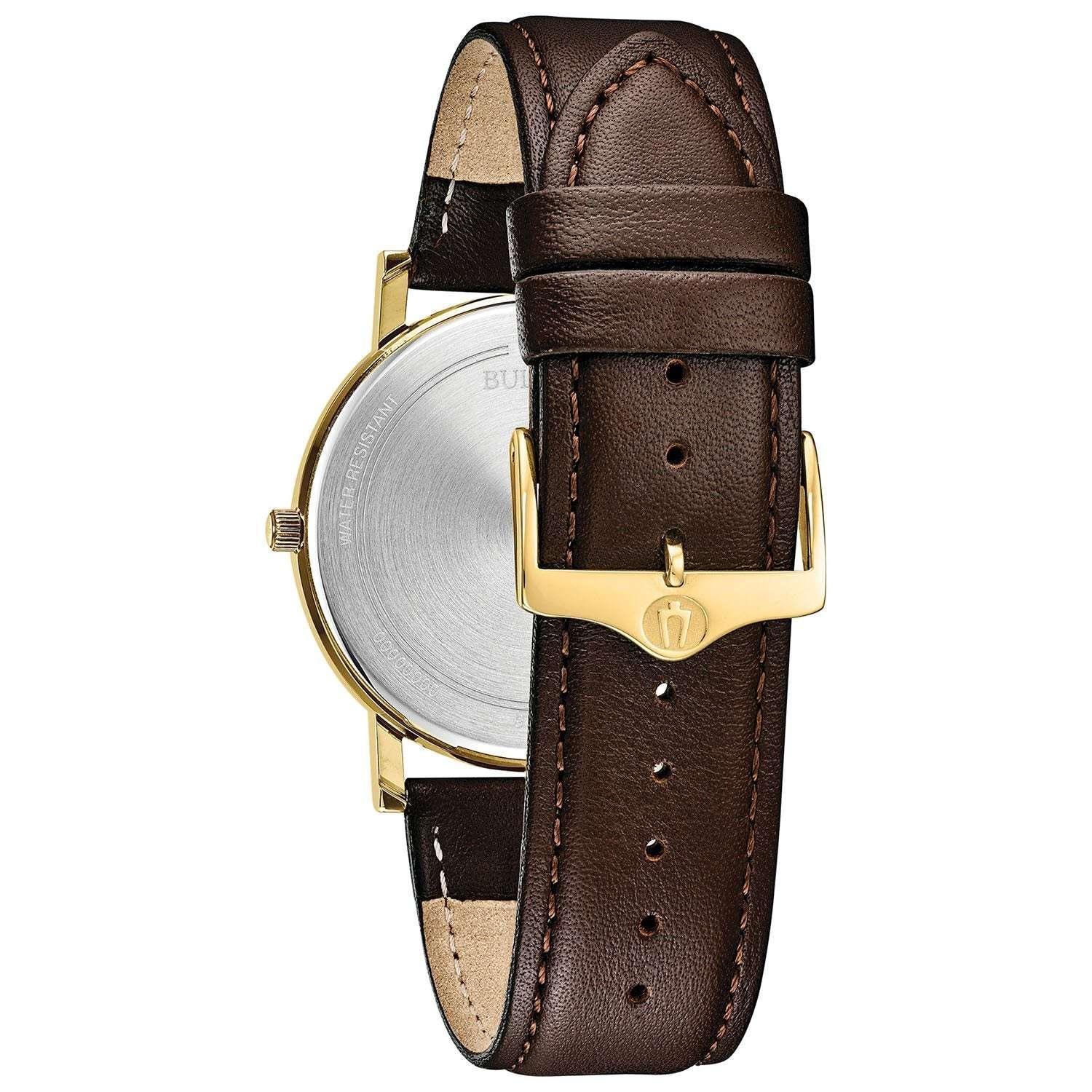 Bulova Classic Three Hand Leather Watch, 40mm - Image 3