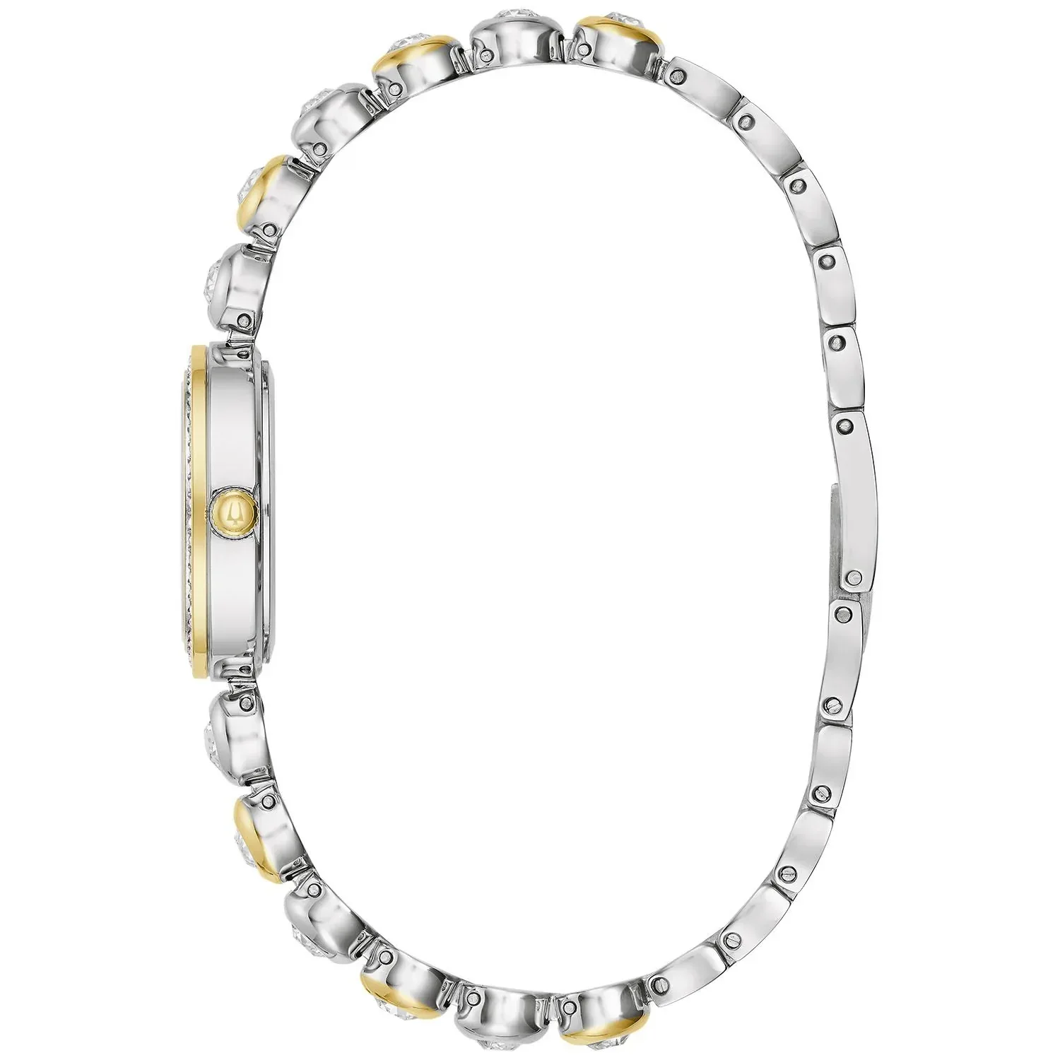Bulova Ladies Crystal Collection Two-Tone 25mm Watch 98L299 - Image 2
