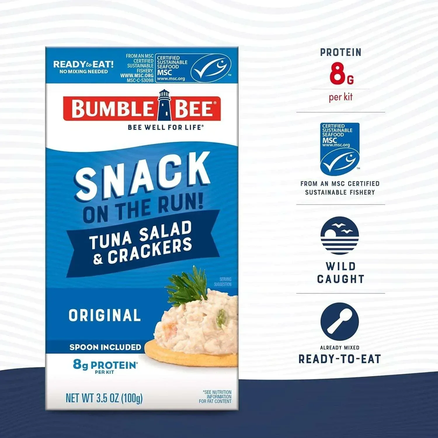 Bumble Bee Tuna Salad Snack On The Run Kit, 3.5 oz., 9 pk. - Image 4