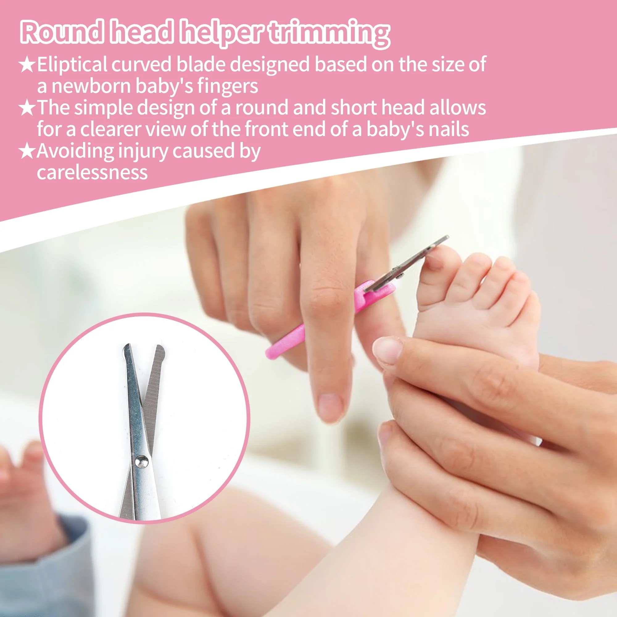 BUSATIA 10 in 1 Baby Healthcare and Grooming Kit,Safety Newborn Nursery Care Set, with Hair Brush Comb,Nail Clipper,Thermometer,Pacifier Clip,Nasal Aspirator for Newborn Infant Baby - Image 11