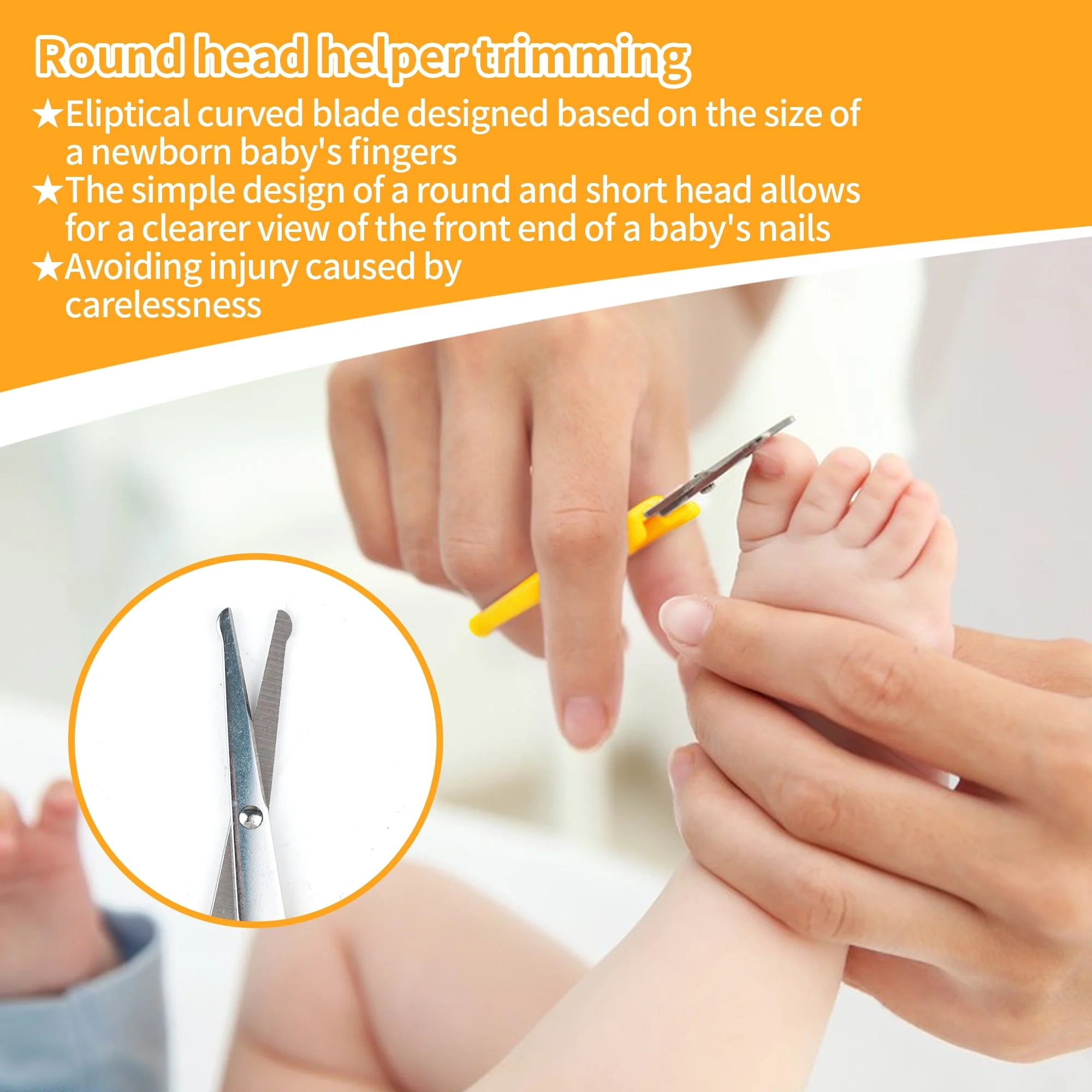 BUSATIA 10 in 1 Baby Healthcare and Grooming Kit,Safety Newborn Nursery Care Set, with Hair Brush Comb,Nail Clipper,Thermometer,Pacifier Clip,Nasal Aspirator for Newborn Infant Baby - Image 17