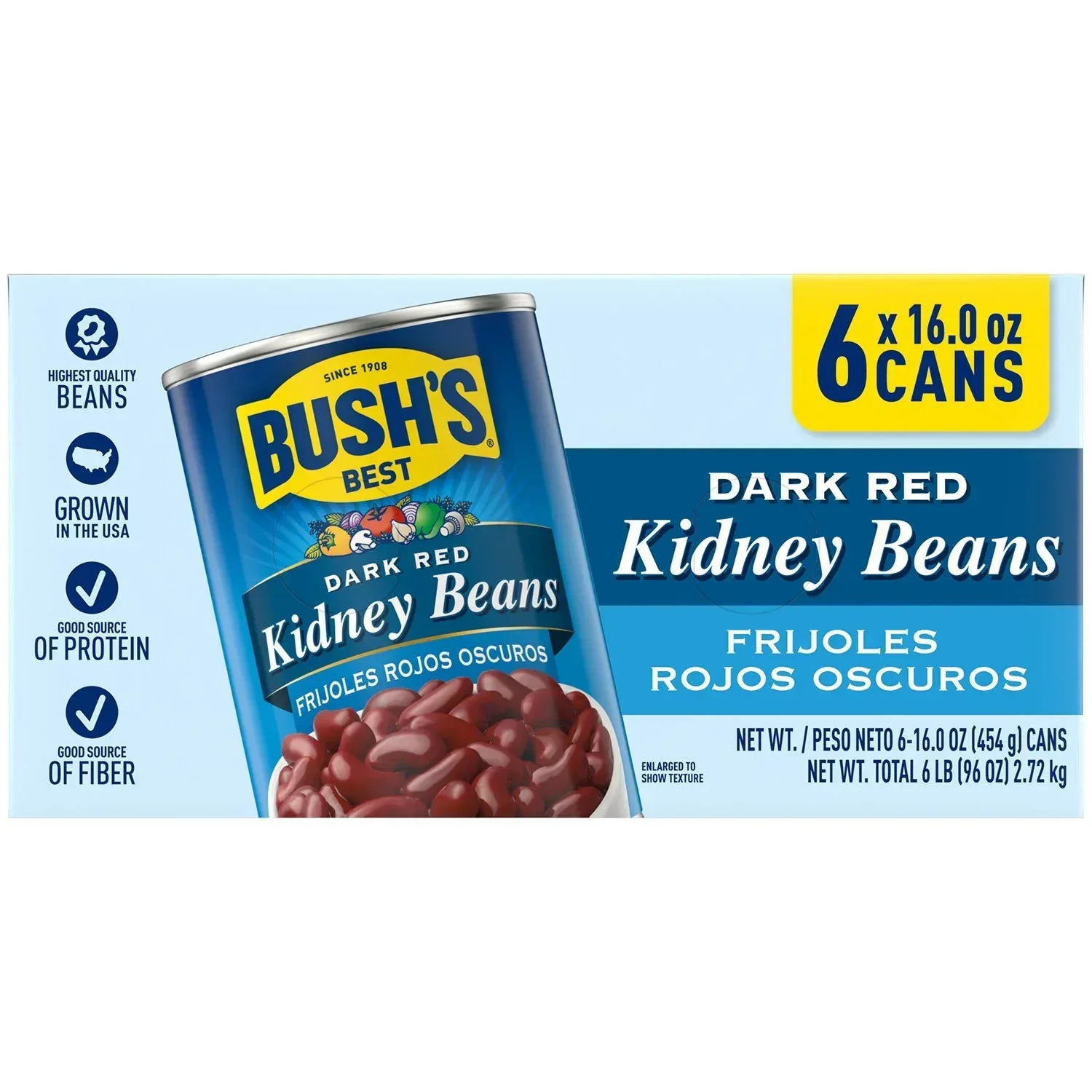 Bush's Dark Red Kidney Beans 16 oz., 6 pk. - Image 10