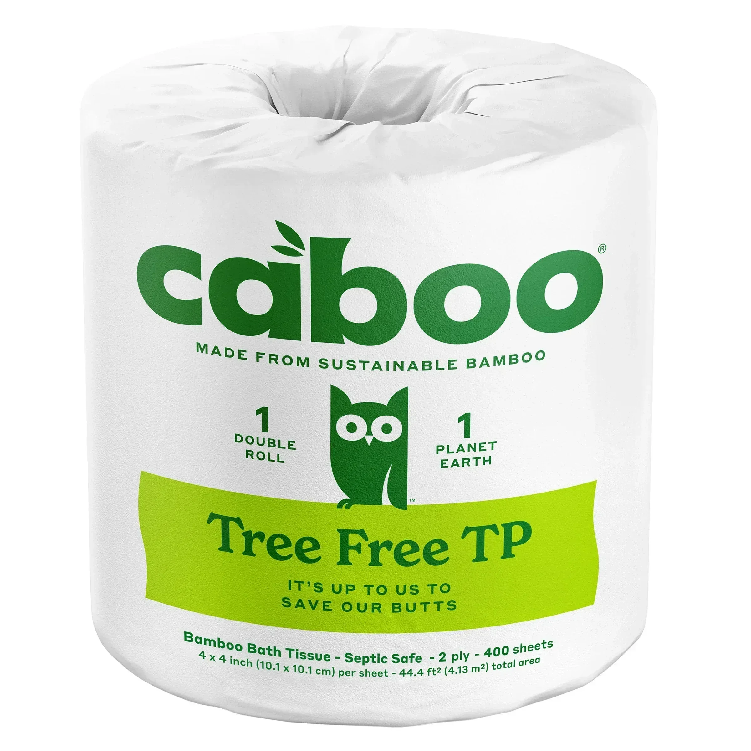 Caboo Bamboo Bath Tissue, 2-Ply, 400 Sheets, 24 Rolls - Image 2
