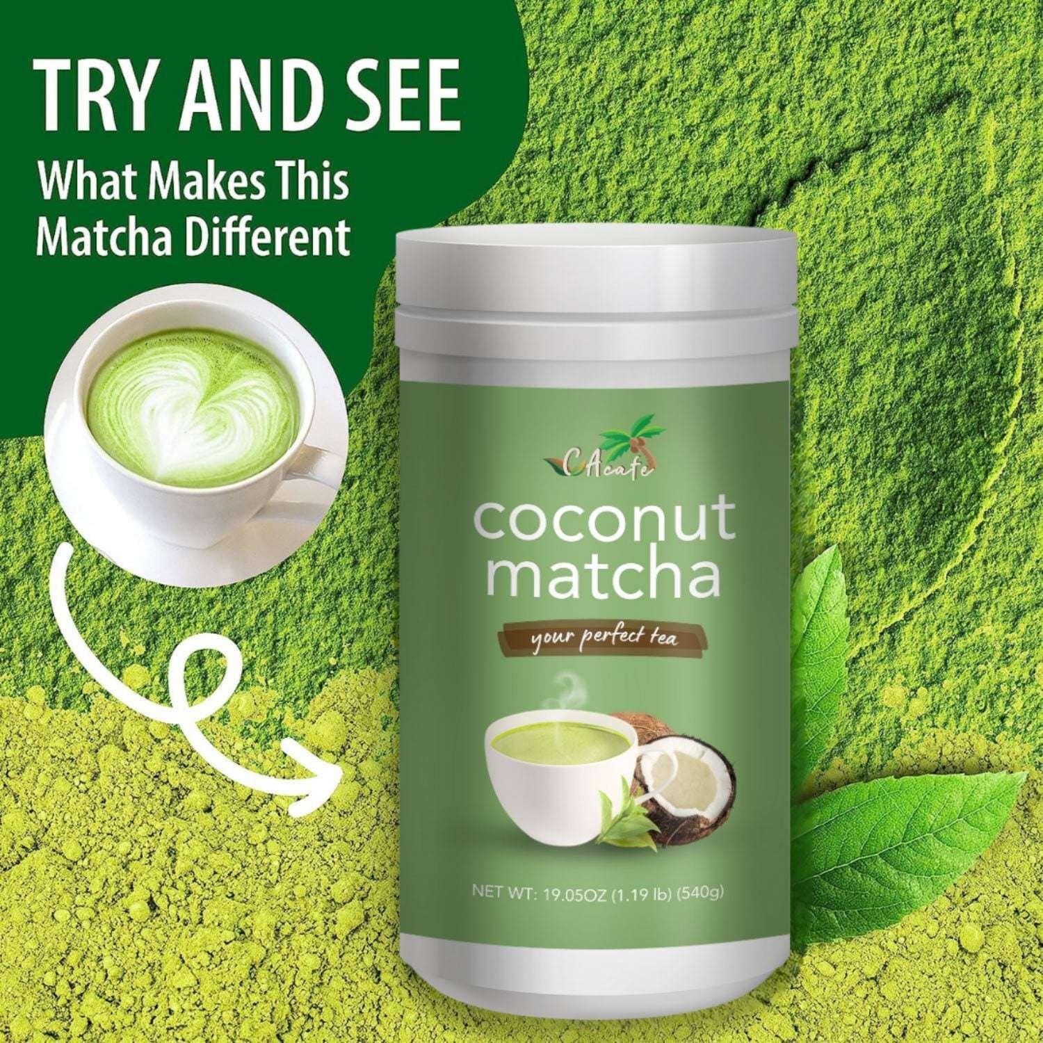Cacafe Coconut Matcha (19.05 Oz.) - Image 7