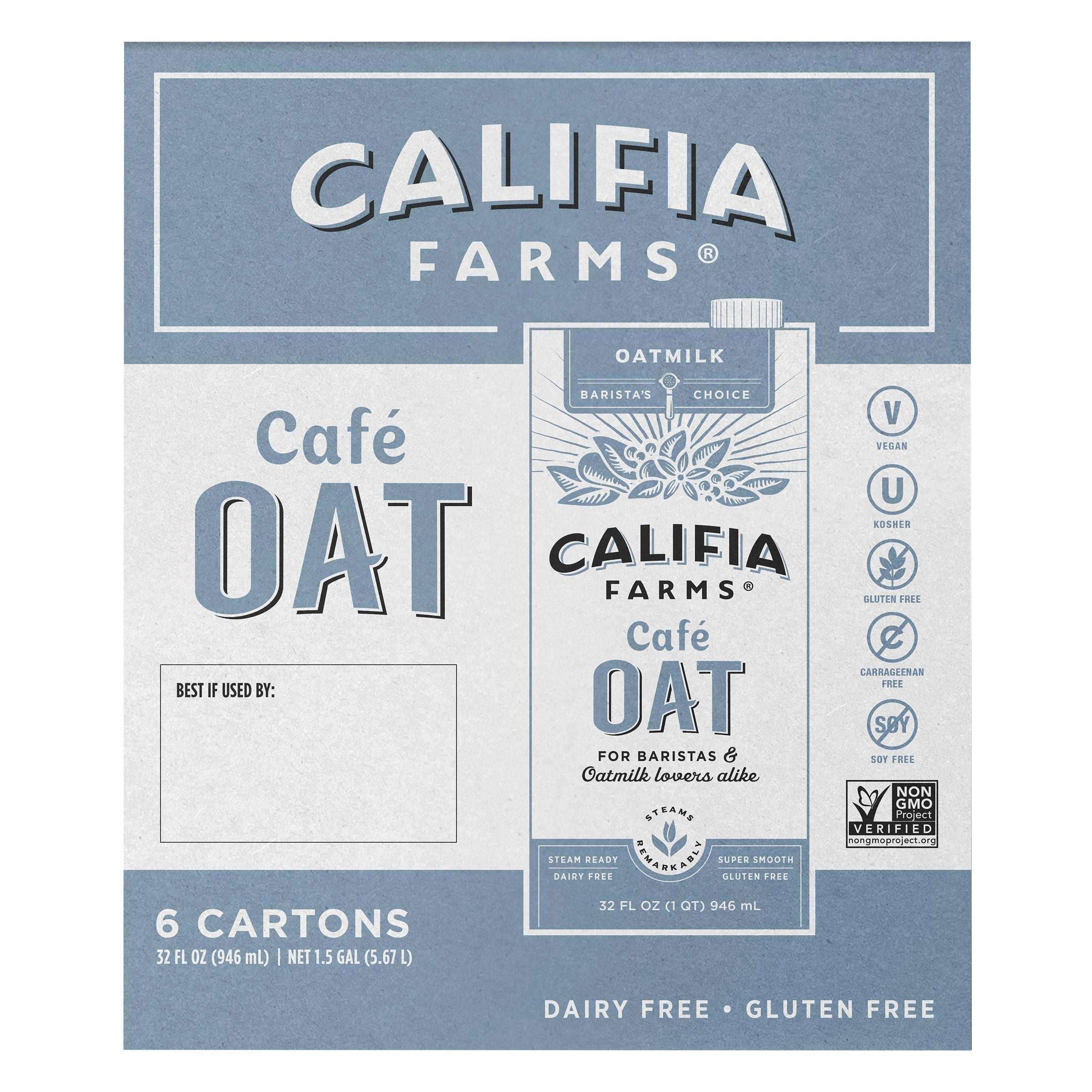 Califia Farms, Cafe Oat Milk, 32 fl oz, 6-Count - Image 2