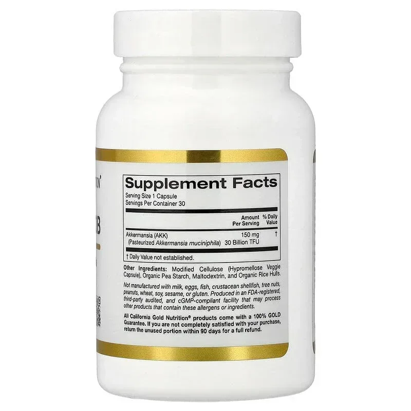 California Gold Nutrition, Akkermansia 30B, 60 Veggie Capsules - Image 7