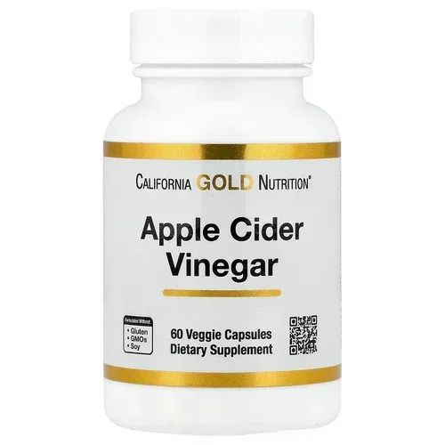 California Gold Nutrition, Apple Cider Vinegar, 180 Veggie Capsules (450 mg per Capsule) - Image 3