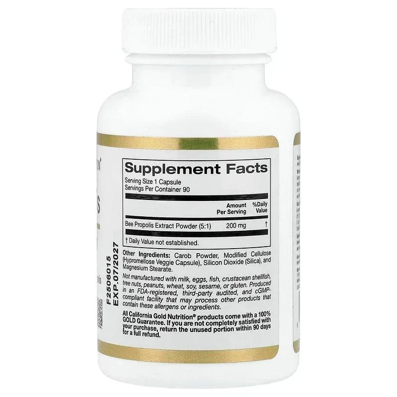 California Gold Nutrition, Bee Propolis, 1,000 mg - Image 2