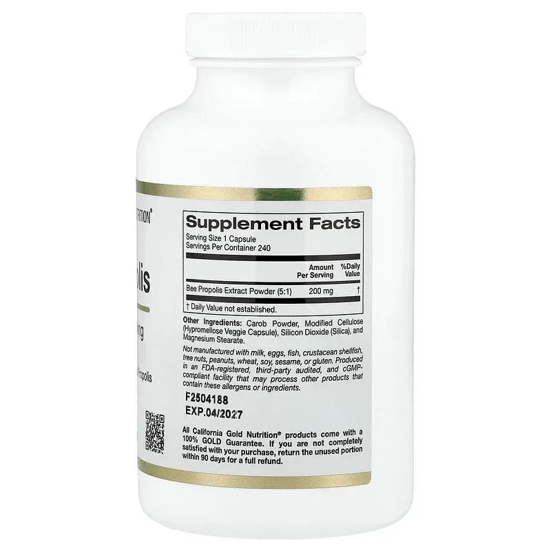 California Gold Nutrition, Bee Propolis, 1,000 mg - Image 8