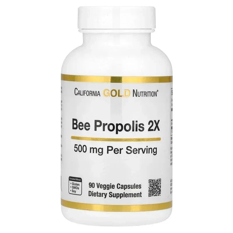 California Gold Nutrition, Bee Propolis 2X, Concentrated Extract, 500 mg