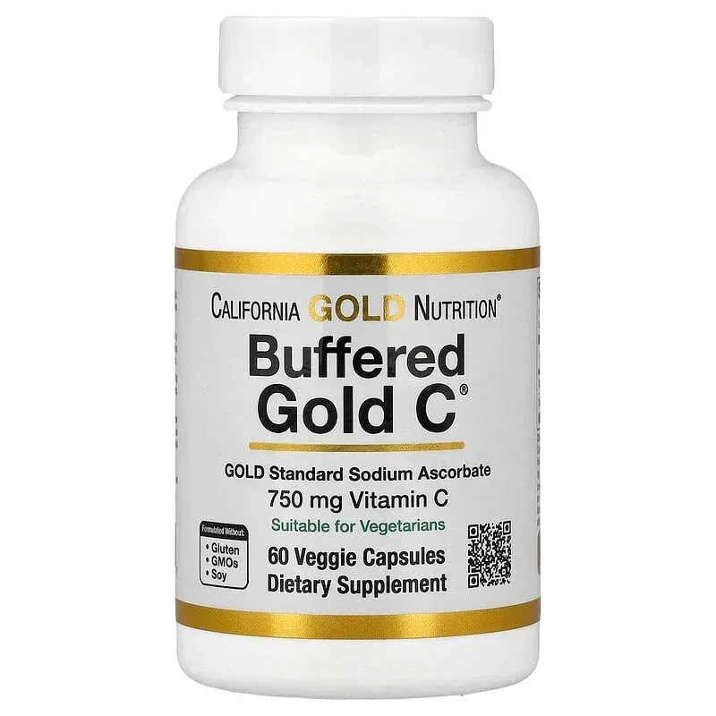 California Gold Nutrition, Buffered Gold C®, GOLD Standard Sodium Ascorbate (Vitamin C)