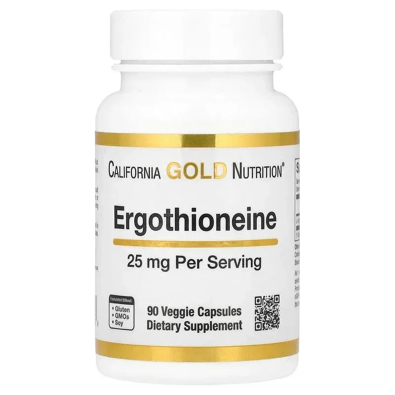 California Gold Nutrition, Ergothioneine, 90 Veggie Capsules - Image 6