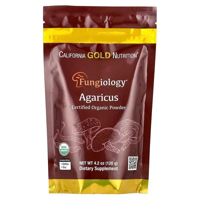 California Gold Nutrition, Fungiology®, Certified Organic Powder, 4.2 oz (120 g) - Image 6