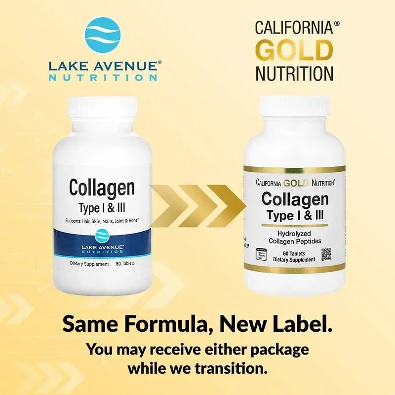 California Gold Nutrition, Hydrolyzed Collagen Type I & III - Image 4