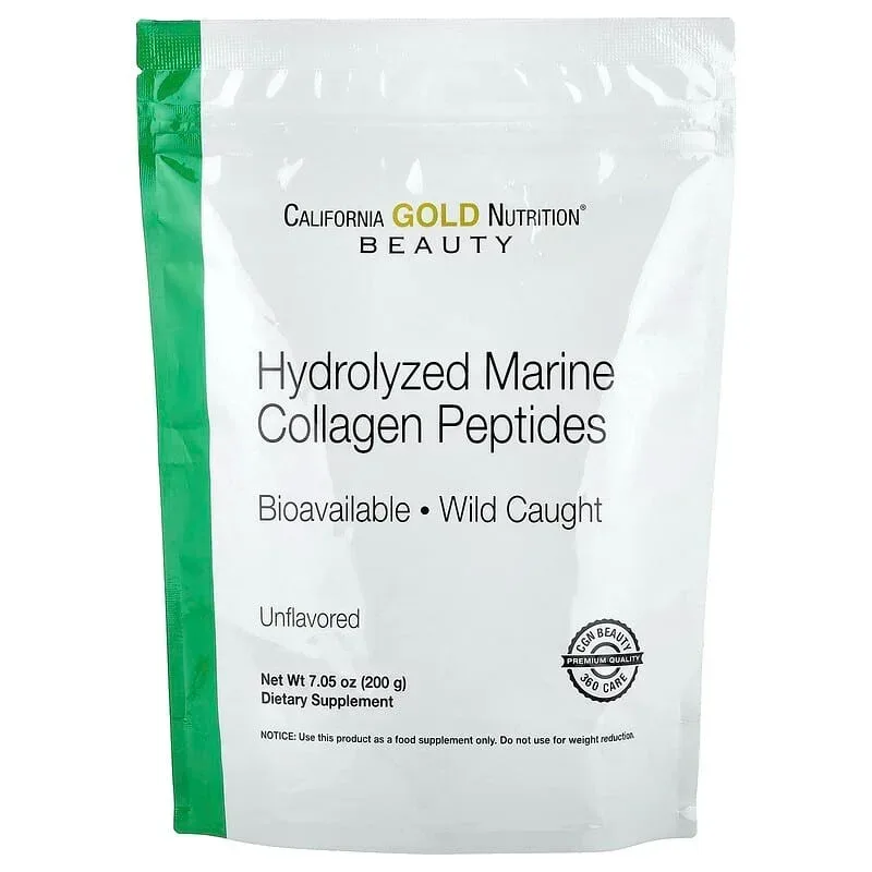 California Gold Nutrition, Hydrolyzed Marine Collagen Peptides, Unflavored