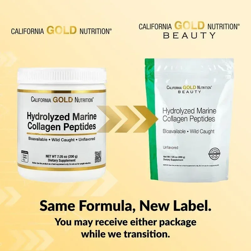 California Gold Nutrition, Hydrolyzed Marine Collagen Peptides, Unflavored - Image 3