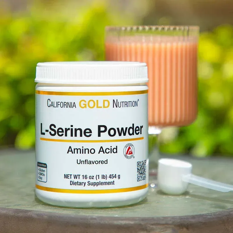California Gold Nutrition, L-Serine Powder, AjiPure Amino Acid, Unflavored Powder, 1 lb (454 g) - Image 4