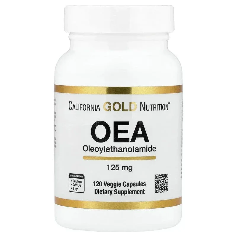 California Gold Nutrition, OEA Oleoylethanolamide, 125 mg, 120 Veggie Capsules
