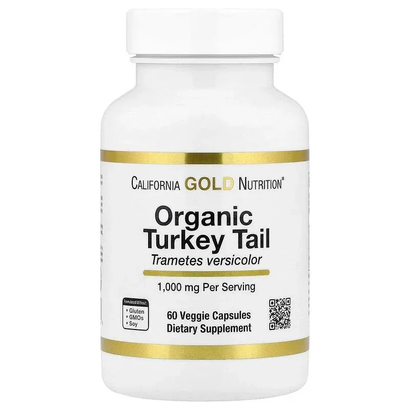 California Gold Nutrition, Organic Mushroom, 60 Veggie Capsules (0.5 g per Capsule)