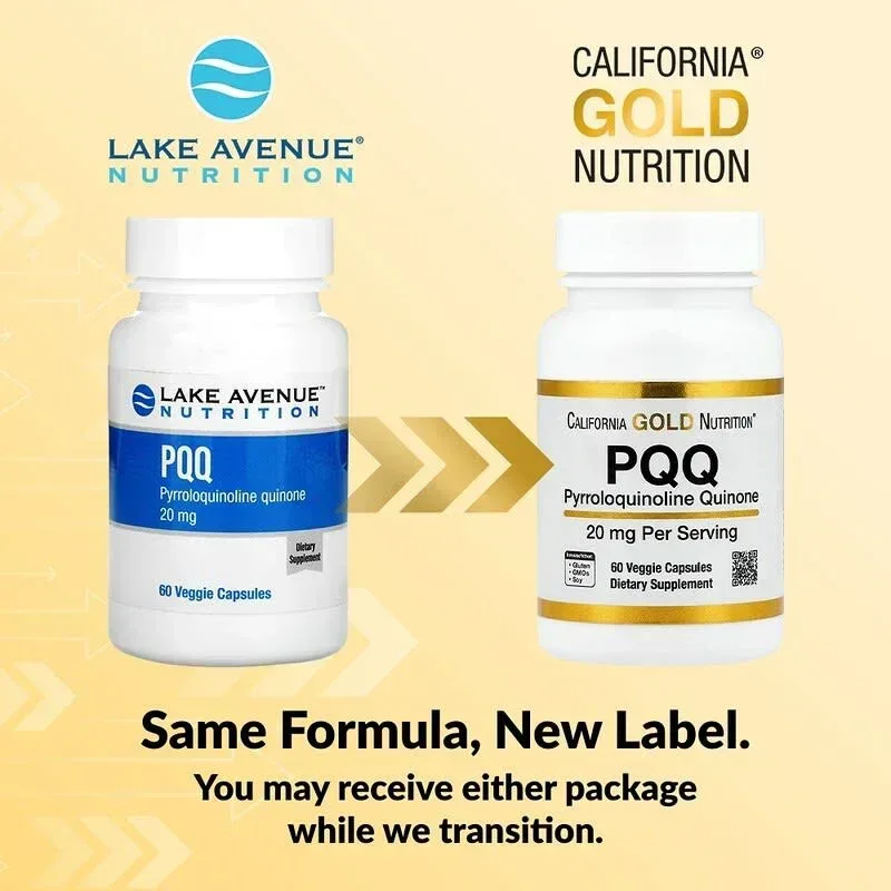 California Gold Nutrition, PQQ, 20 mg, 60 Veggie Capsules - Image 5