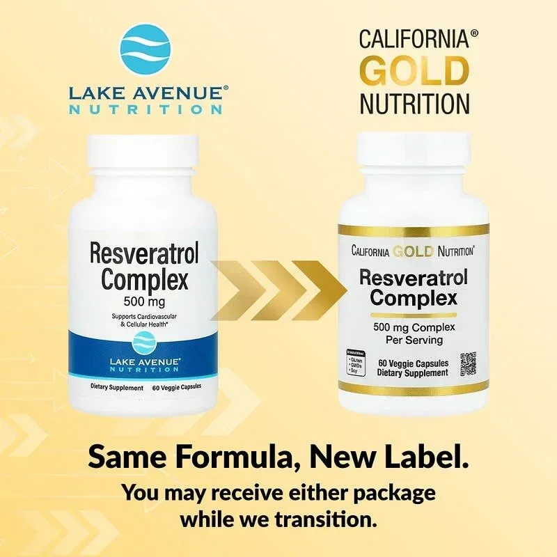 California Gold Nutrition, Resveratrol Complex with Grape Seed Extract, Red Wine Extract, and trans-Resveratrol - Image 5