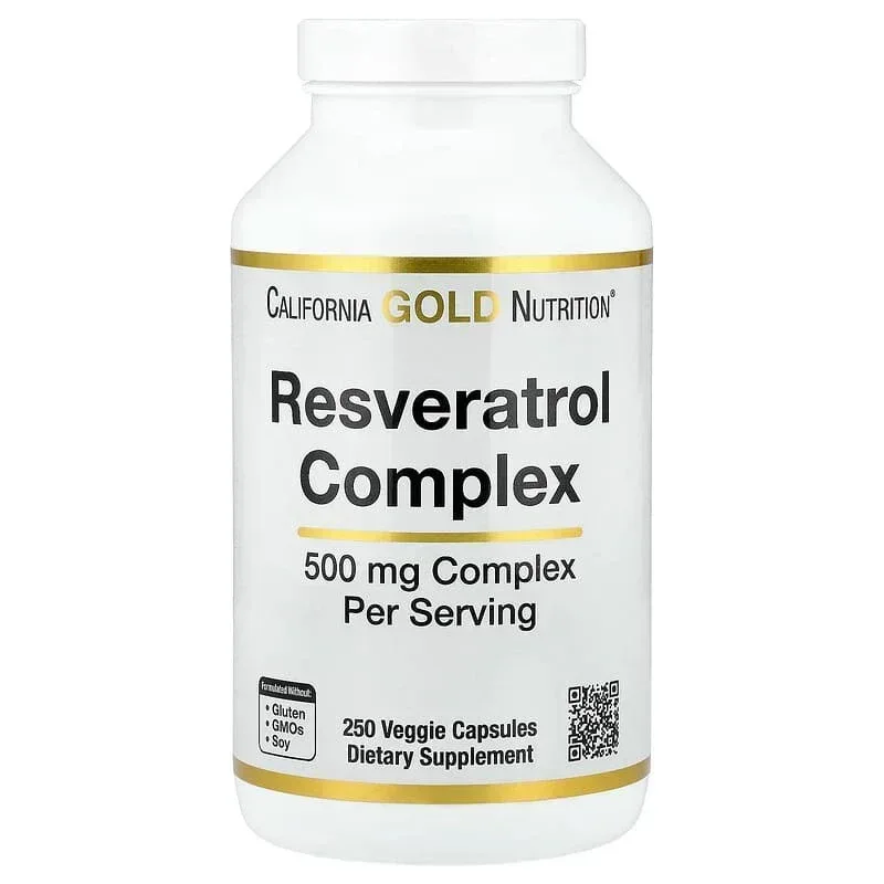 California Gold Nutrition, Resveratrol Complex with Grape Seed Extract, Red Wine Extract, and trans-Resveratrol - Image 7