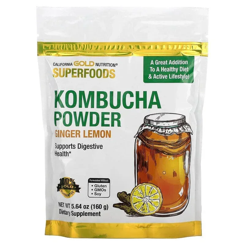 California Gold Nutrition, Superfoods, Kombucha Powder, 5.64 oz (160 g)