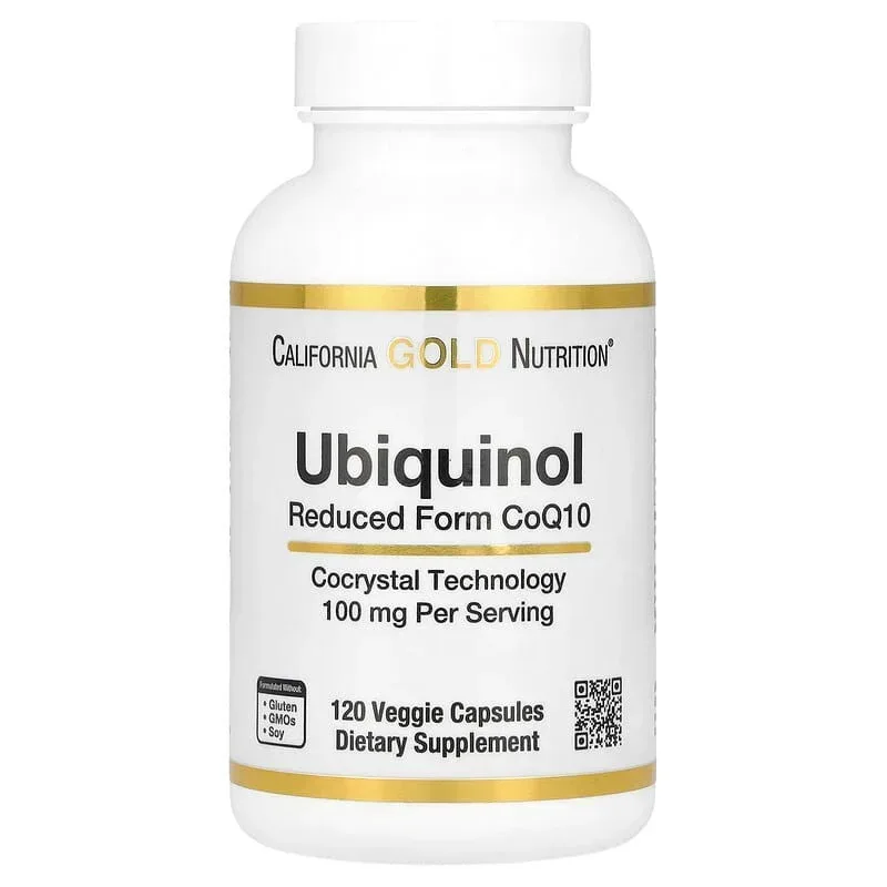 California Gold Nutrition, Ubiquinol Reduced Form CoQ10, 100 mg , 120 Veggie Capsules