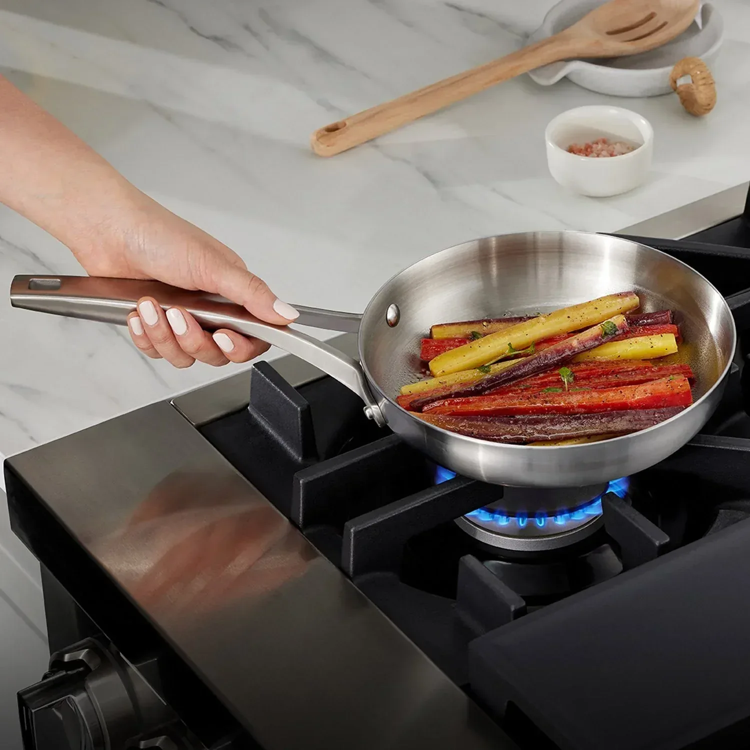Calphalon Premier 12-Piece Triply Stainless Steel Cookware Set - Image 5