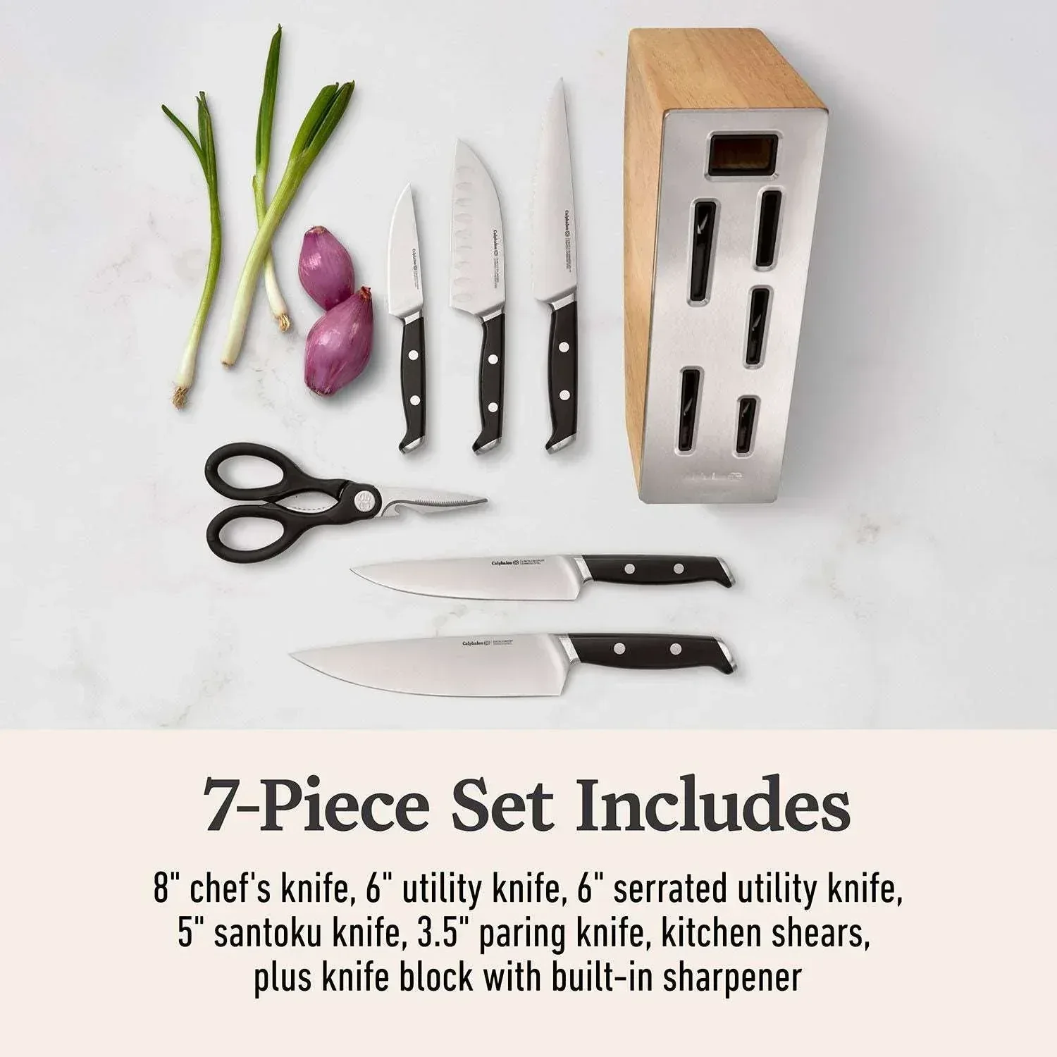 Calphalon Premier 7-Piece Knife Set with SharpIN EdgeTech - Image 6