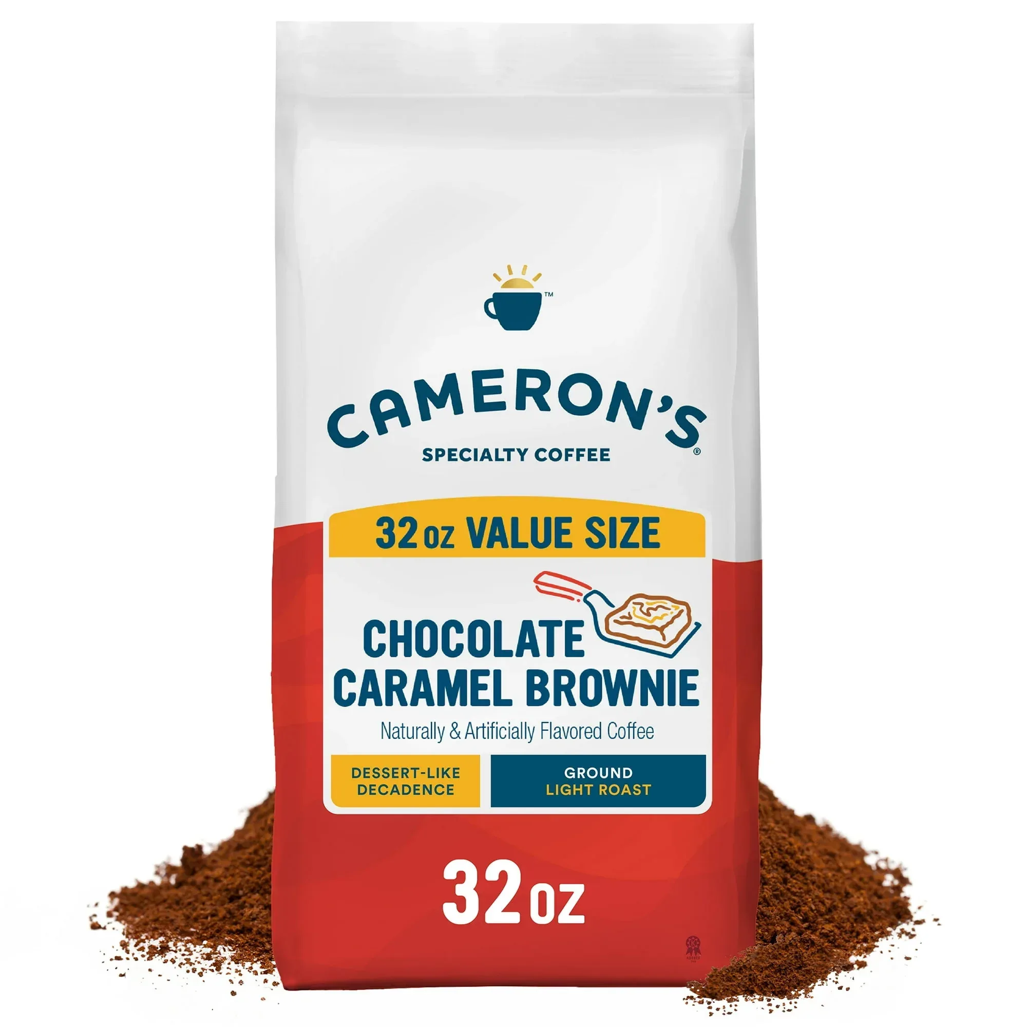 Cameron's Coffee Chocolate Caramel Brownie Light Roast Ground Coffee - 32oz