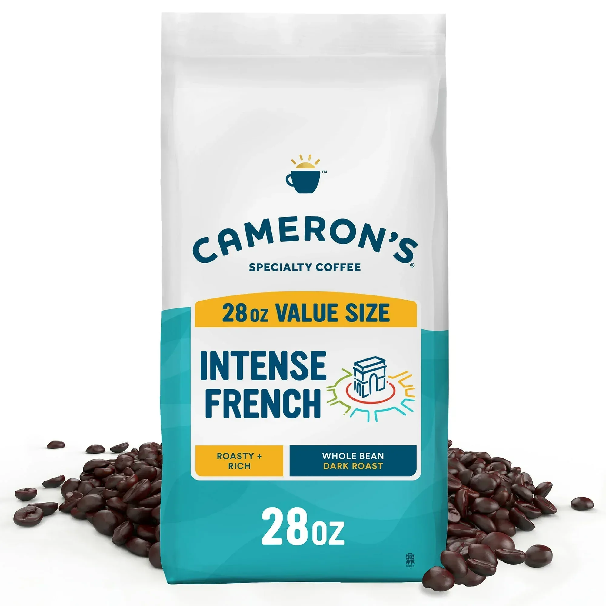 Cameron's Coffee Donut Shop Medium Roast Whole Bean Coffee - 28 oz - Image 12