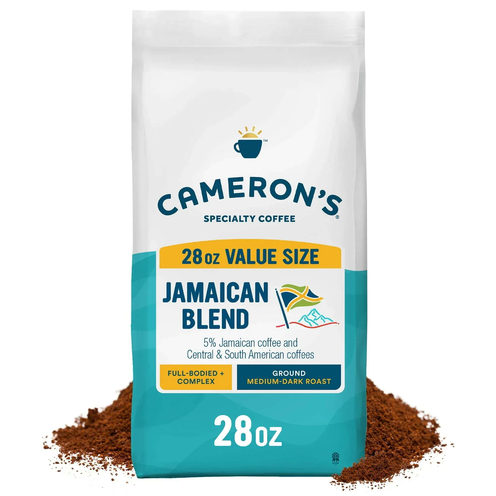 Cameron's Coffee Jamaican Blend Dark Roast Ground Coffee - 28oz