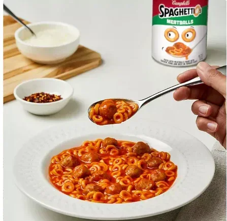 Campbell's SpaghettiOs Canned Pasta with Meatballs (15.6 oz., 12 pk.) - Image 2