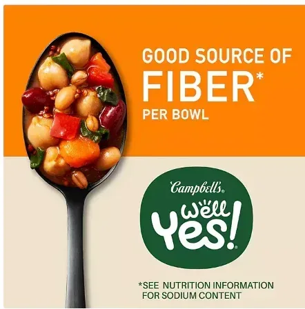 Campbell's WELL YES! Spicy Chickpea Soup Bowl (11oz., 8pk.) - Image 3